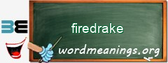 WordMeaning blackboard for firedrake